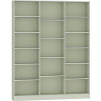 HOMCOM Bookcase with Open Storage, 6-Tier Bookshelf with Anti-Tipping Hardware, Light Green