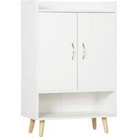 HOMCOM Shoe Storage Cabinet Modern Organizer with Doors and Shelves, Hallway & Entryway, Space Saving Aosom UK