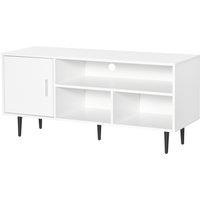 HOMCOM TV Stand Cabinet for TVs up to 60 Inches - White