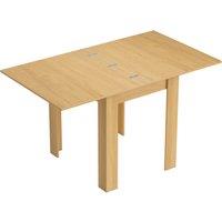 HOMCOM Square Dining Table, Modern Small Dining Table with Wood Effect, Space Saving, Non-slip Foot Pads, White