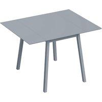 HOMCOM Solid Wood Folding Dining Table, Drop Leaf Table for 2-4 People, Rectangle Kitchen Table