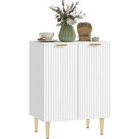 HOMCOM Adjustable Shelf Sideboard - White