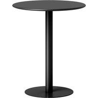 HOMCOM Dining Table, Round Kitchen Table with Steel Base for Living Room, Dining Room, 60 x 60 x 72cm, Black