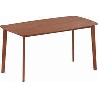 HOMCOM Pine Wood Rectangular Dining Table - Light Brown