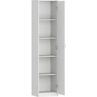 HOMCOM 180cm Tall Kitchen Cupboard, Freestanding 5-Tier Pantry Storage Cabinet with Adjustable Shelf, White