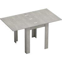 HOMCOM Folding Dining Table for 4-6, Rectangular Extendable Drop Leaf Table for Small Spaces, 140 x 80 x 77.5 cm, Grey