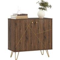 HOMCOM Modern Sideboard, Living room sideboard with Adjustable Shelf, Ideal for Living Room & Dining Room, Brown Aosom UK