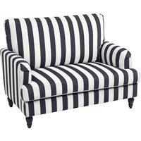 HOMCOM Modern Accent Chair, Velvet Single Sofa Armchair with Stripe, Turned Legs and Wide Seat, Upholstered Snuggle Chair for Living Room, Bedroom, Black and White