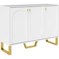 HOMCOM 3-Door Sideboard Storage Cabinet - White