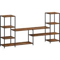 HOMCOM TV Unit for TVs up to 55 Inches, Industrial TV Stand with Storage Shelves, Entertainment Centre for Living Room, Bedroom