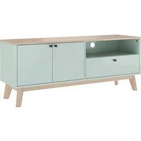 HOMCOM TV Stand Cabinet for Television up to 36 Inch, Modern TV Unit with 2 Doors, Entertainment Center with Adjustable Shelf