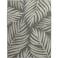 HOMCOM UV Resistant Indoor & Outdoor Area Rug, Easy-Cleaning Machine Washable Rug for Patio, Garden, Kitchen, Bathroom or Living Room, 170 x 120 cm, Grey