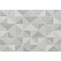 HOMCOM Modern Area Rug, Geometric Pattern Non-Slip Washable Rug, Soft Floor Carpet for Living Room, Bedroom, Dining Room, Home Office, 170 x 120 cm, Multi-Coloured
