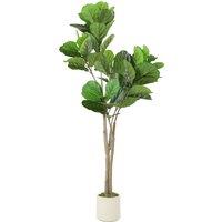 HOMCOM 150cm Artificial Ficus Tree - Green