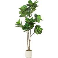 HOMCOM 180cm Artificial Fiddle Leaf Fig Tree - Green