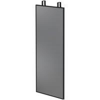 HOMCOM 40 x 110 cm Full Length Wall Mirror, Rectangular Mirror with Adjustable Hooks, Over the Door or Wall Mounted, Black