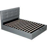 HOMCOM 5ft King Ottoman Bed with Gas Lift Storage - Grey