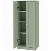 HOMCOM Narrow Bathroom Cabinet, Slim Storage Cabinet with 2 Doors & 4 Tiers, Freestanding Narrow Cupboard