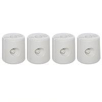 Outsunny Tent Weight Base, 4pcs Plastic Anchor Weights-White Aosom UK