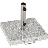 Outsunny Marble Umbrella Base: 28kg Durable Parasol Holder for Patio Furniture, Outdoor Sunshade Support Aosom UK