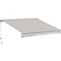 Outsunny 2.95Lx2.5M Retractable Manual/Electric Awning