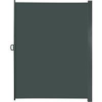 Outsunny 3 x 2m Retractable Sun Side Awning Screen Fence Patio Garden Wall Balcony Screening Panel Outdoor Blind Privacy Divider, Dark Grey