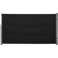 Outsunny Patio Privacy Screen, Retractable Side Awning, Garden Wall Balcony Blind, 3x1.8M, Black Aosom UK