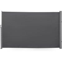Outsunny Retractable Side Awning, Sun Screen Fence for Patio Garden, Wall Balcony Privacy Divider, 3x1.8M, Grey