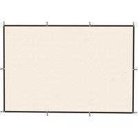 Outsunny Sun Shade Sail UV Protection Canopy with Stainless Steel Eyelets for Patio Garden 2 x 3 m Beige