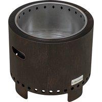 Outsunny Metal Wood-burning Smokeless Fire Pit, Black