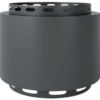 Outsunny Smokeless Fire Pit, 48.5cm Portable Wood Burning Firepit with Poker for Garden Camping Bonfire Party, Metal, Dark Grey