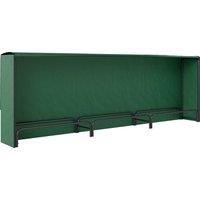 Outsunny Firewood Rack with Waterproof Cover, Heavy Duty Metal Log Store Indoors, Log Storage Holder for Outdoor Indoor Fireplace, 300 x 36 x 99 cm, Dark Green