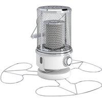 Outsunny 2000W Electric Patio Heater with 10-20㎡ Coverage, Separation Coil, Freestanding Outdoor Infrared Heater with Tip-Over Protection, Overheat Protection, Handle for Indoor and Outdoor Use, White