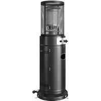 Outsunny Gas Patio Heater, 11 kW Portable Propane Outdoor Heater with Pulse Ignition, Protective Mesh, Tip-over Protection, Black