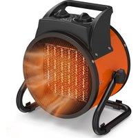Outsunny Industrial Fan Heater 2800W with Tilting, Electric Ceramic Space Heater with Adjustable Thermostat, Handle