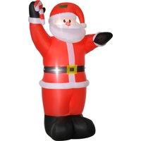 HOMCOM Inflatable Air Blown Christmas Santa Claus 240cm LED Lighted Aosom UK