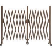 Outsunny Expanding Trellis Fence Freestanding Movable Fence Foldable Garden Screen Panel Aluminium, 405cm x 103.5cm, Dark Brown Aosom UK