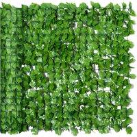 Outsunny Artificial Wall Foliage with Ivy Leaves, Privacy Screen Greenery Grass Wall For Garden Balcony
