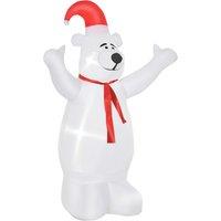 HOMCOM 6ft Inflatable Bear Decoration W/LED Lights