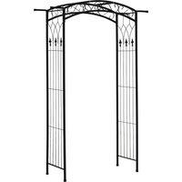 Outsunny 211cm Height Metal Garden Arch Arbor for Wedding Decor for Climbing Plants and Outdoor Decoration