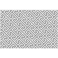 Outsunny Outdoor Rug Reversible Mat Plastic Straw Rug Portable RV Camping Mat for Garden Picnic Indoor, 152x243cm, Light Grey Aosom UK