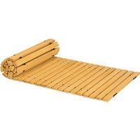 Outsunny Rollable Wooden Garden Pathway Weather-Resistant Walk Way for Wedding Party Pathways 185 x 60 cm