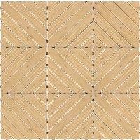 Outsunny 9 Pcs Garden Decking Tiles Wooden Outdoor Flooring Tiles for Patio, Balcony, Terrace, Hot Tub, Yellow Aosom UK