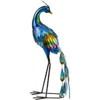 Outsunny Steel Peacock Garden Statue Decoration Gift