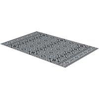 Outsunny Reversible RV Outdoor Rug, Plastic Straw, with Carry Bag, 182 x 274cm, Black and Grey Aosom UK