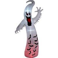 Outsunny 11.8FT Tall Halloween Inflatable Spooky Ghost, Blow Up Outdoor Halloween Decoration with Build-in LEDs and Rotating Light Aosom UK