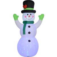 Outsunny 10ft Inflatable Snowman Christmas Decoration, with Accessories Aosom UK