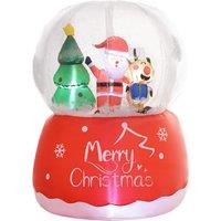 Outsunny 5.5FT Christmas Inflatable Crystal Ball w/ Santa Claus, Reindeer & Xmas Tree, Inflatable Christmas Decoration, Indoor, Outdoor Aosom UK