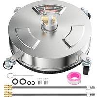 Outsunny Pressure Washer Surface Cleaner 3600 PSI Power Washer Rotary Surface Cleaner with 4 Wheels for Driveways