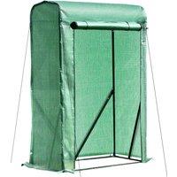 Outsunny Outdoor PE Greenhouse Steel Frame Plant Cover with Zipper 100L x 50W x 150HCM - Green